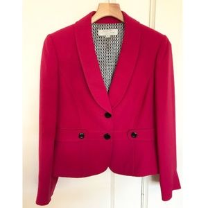 Tahari Red Blazer Size 8P